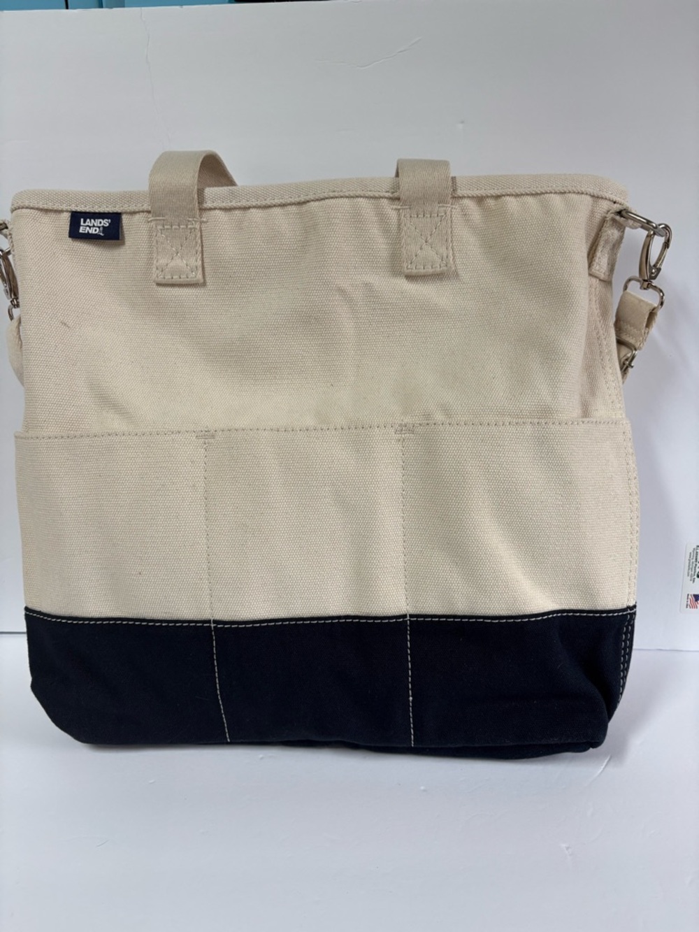 Brand New Lands' End Inside Out Canvas Tote